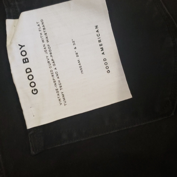 𝅺GOOD American Good Boy Jeans NWT - Picture 6 of 9